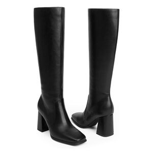 Elegant Black Knee-High Women's Boots